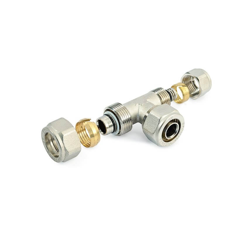 Raccordo a T Femmina Nichelato 5300 Comprex diam.1/2"x 20 Spessore 2.0 - General Fittings
