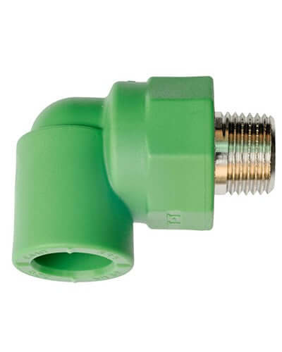 Gomito Filettato Maschio Bamplast diam.25 x 3/4"-90 - Bampi