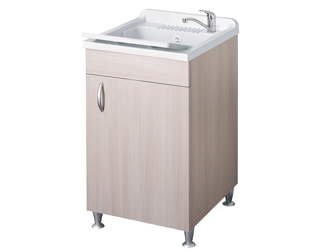 Lavatoio Eco 45X50 con Anta Effetto Legno Olmo Chiaro-22348