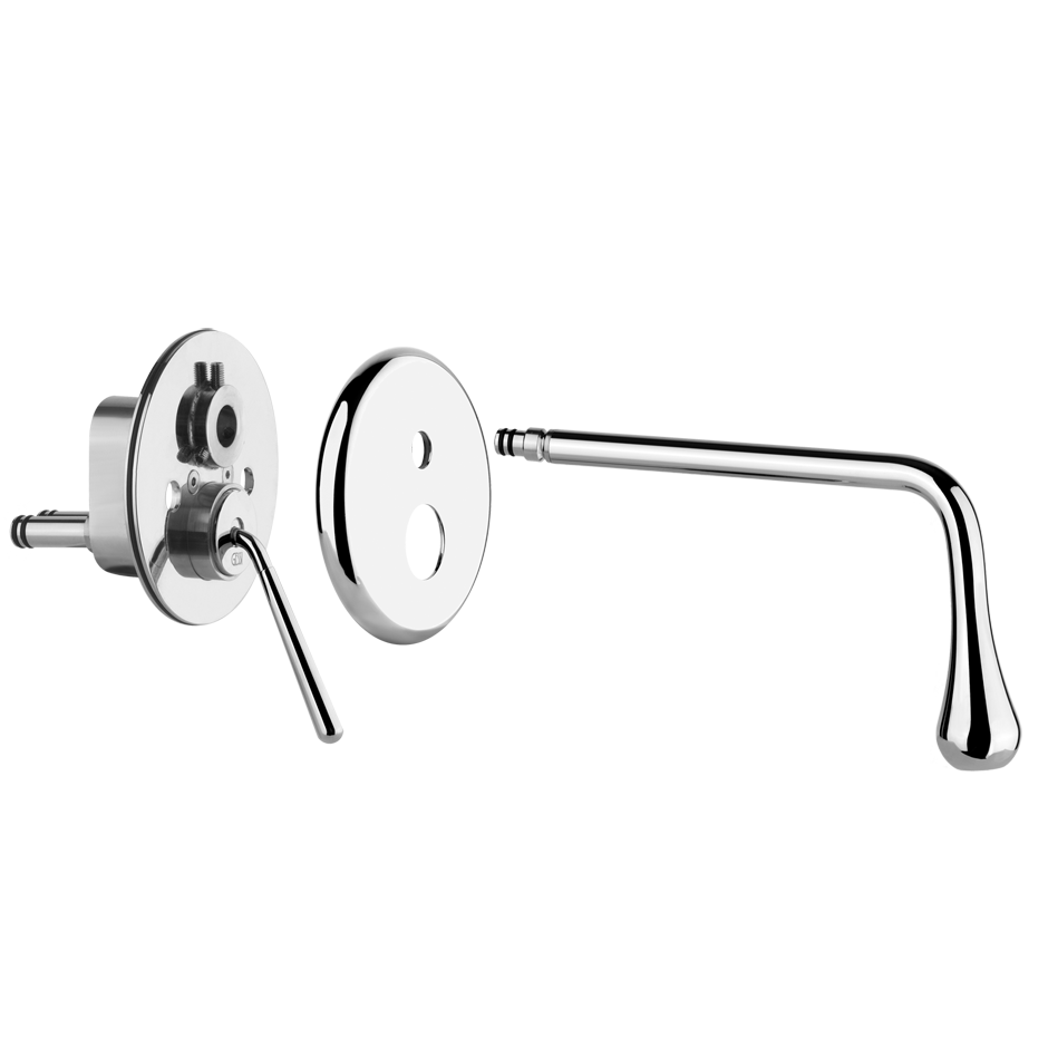 GOCCIA Parte esterna Miscelatore a parete bocca corta senza scarico-33684#031