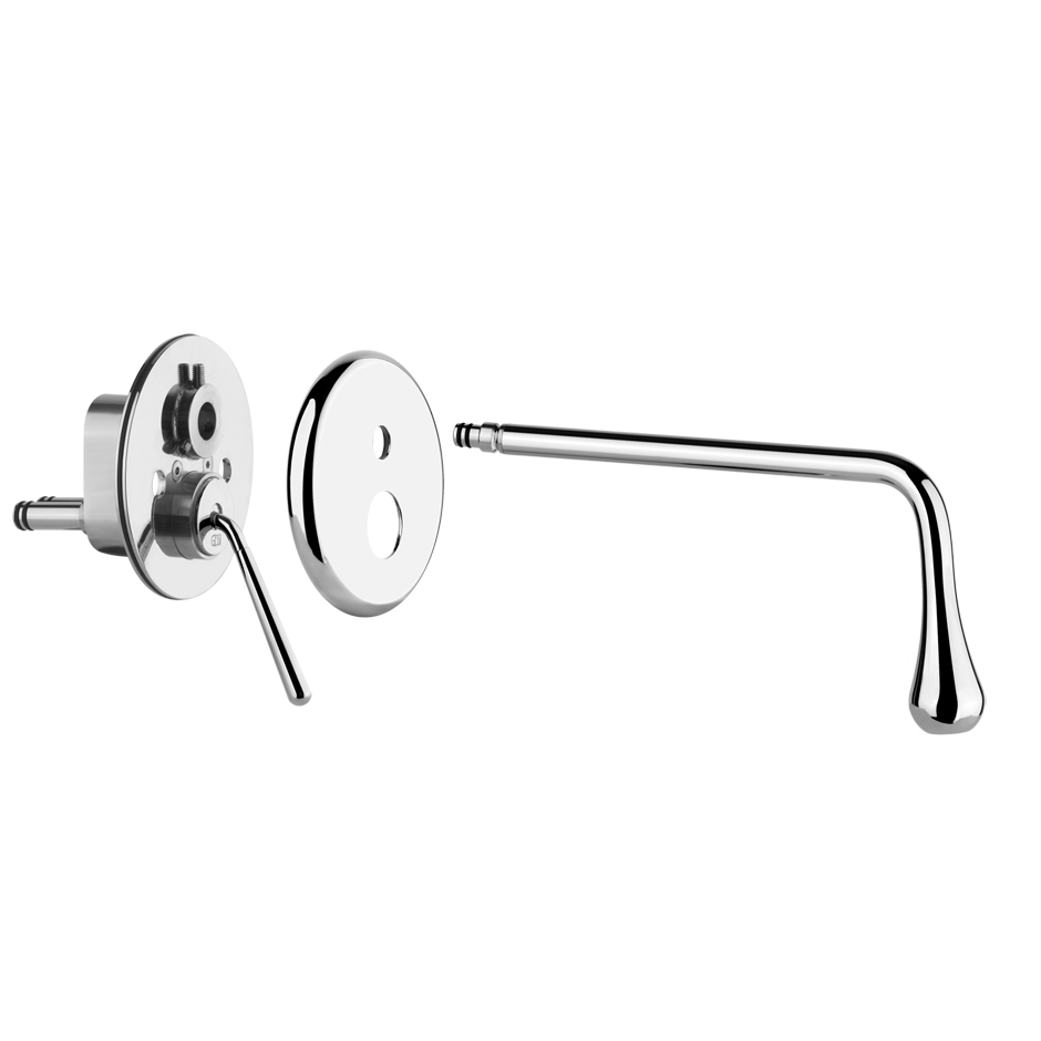 GOCCIA Parte esterna Miscelatore a parete bocca lunga senza scarico-33686#031