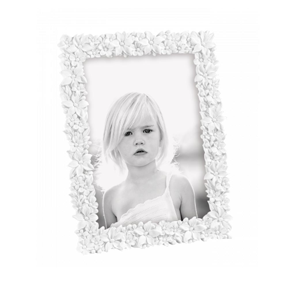 MASCAGNI							 							PORTAFOTO IN RESINA CON FIORI