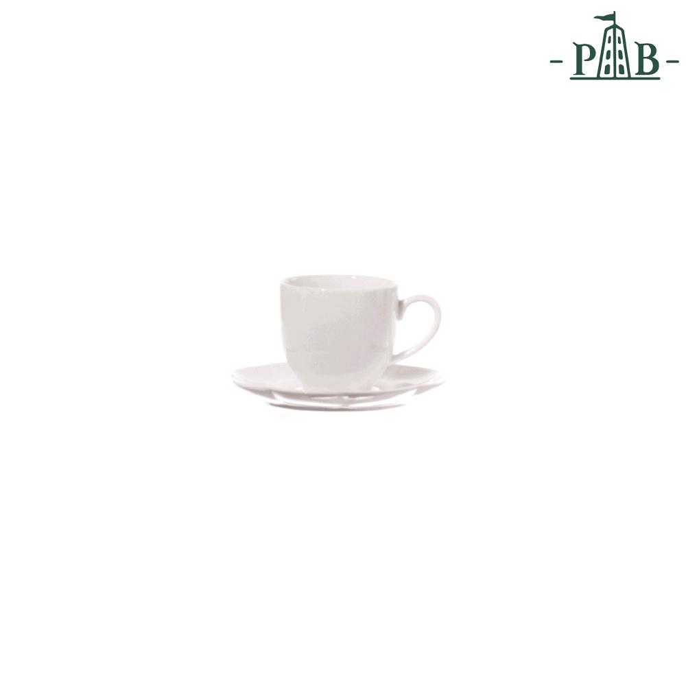 PORCELLANA BIANCA TAZZA CAFFE VILLA DEI FIORI