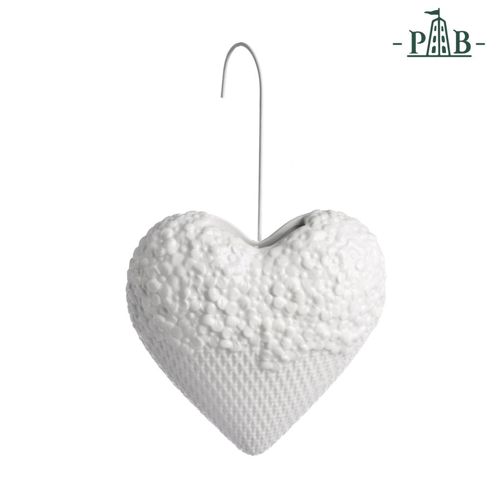 PORCELLANA BIANCA EVAPORATORE CUORE/FIORI LEOPOLDINA