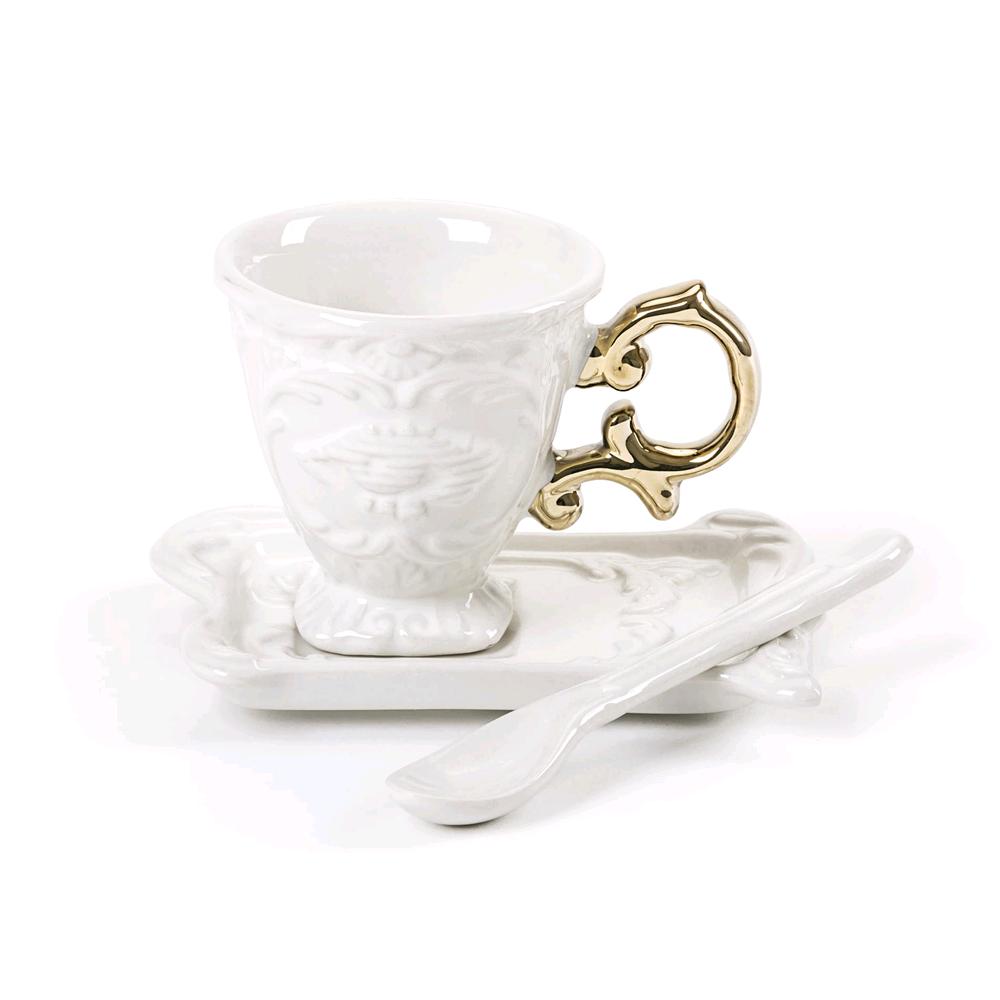 SELETTI							 							TAZZA CAFFE I-WARES GOLD