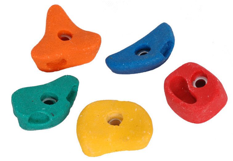 Pietre colorate per parete da arrampicata, 5 pezzi - Grandi
