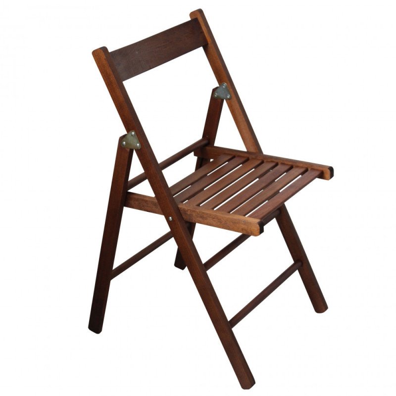 4 Sedia pieghevole in legno da giardino terrazzo