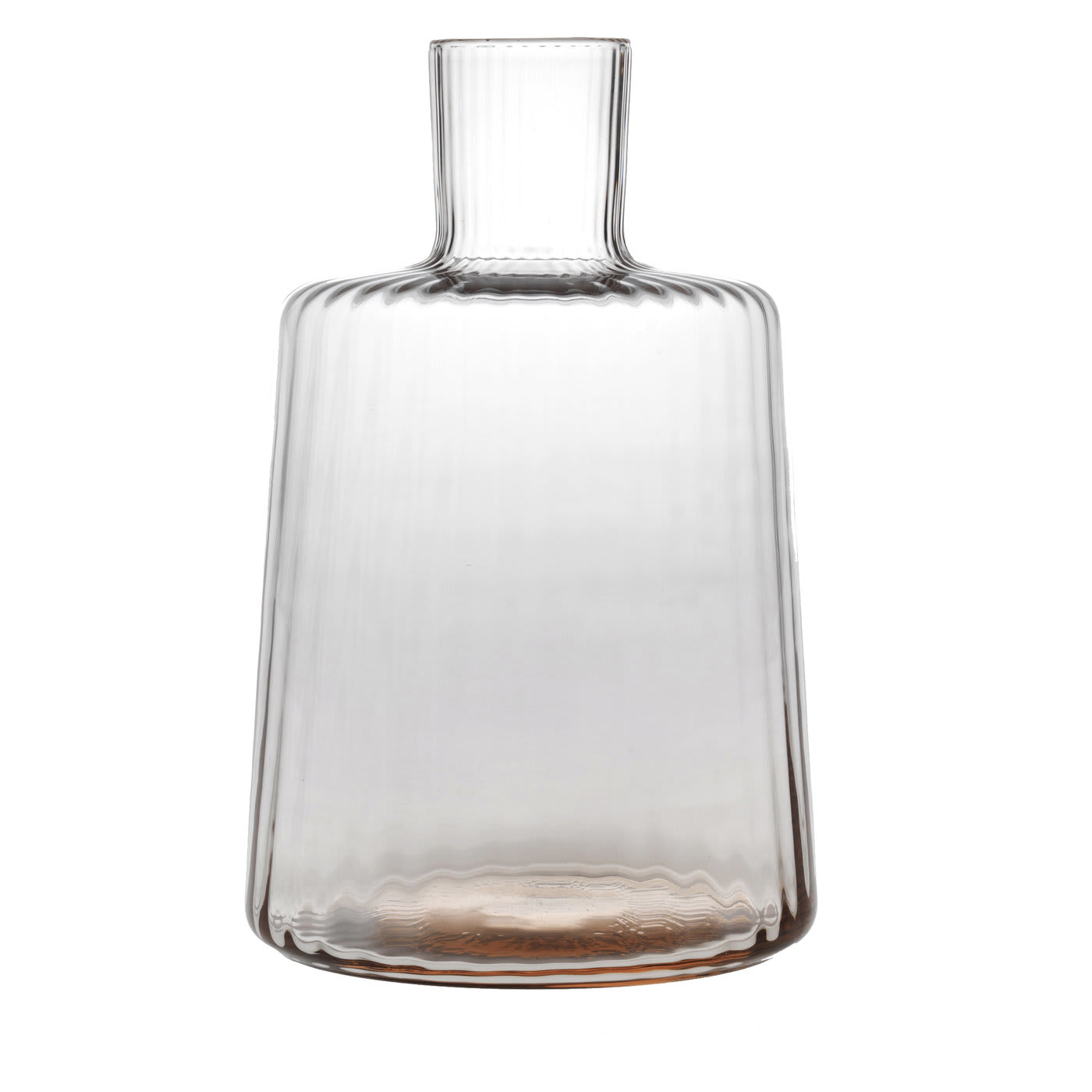 Bottiglia corta di quarzo rosa Plissè