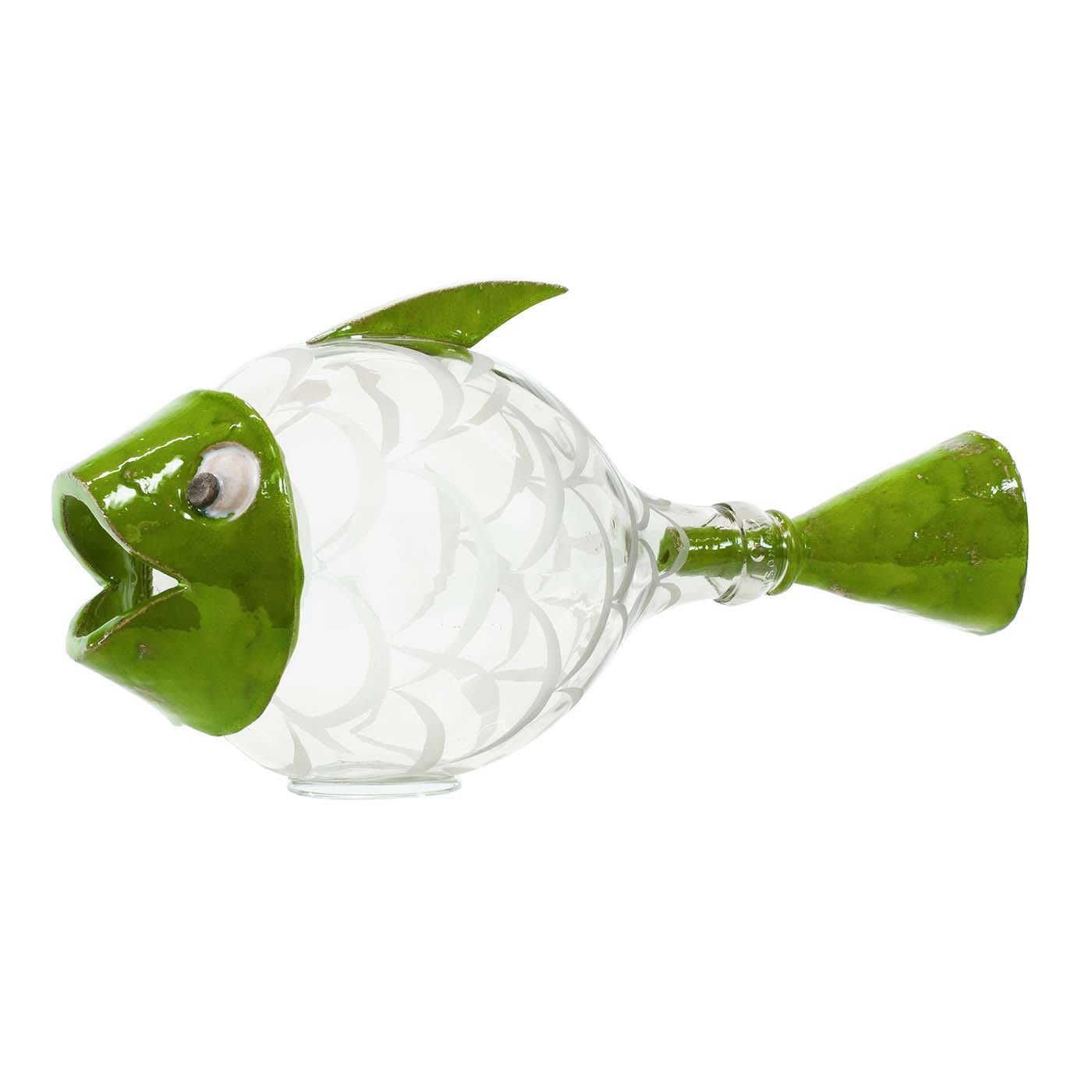 Pesce Palla Scultura verde