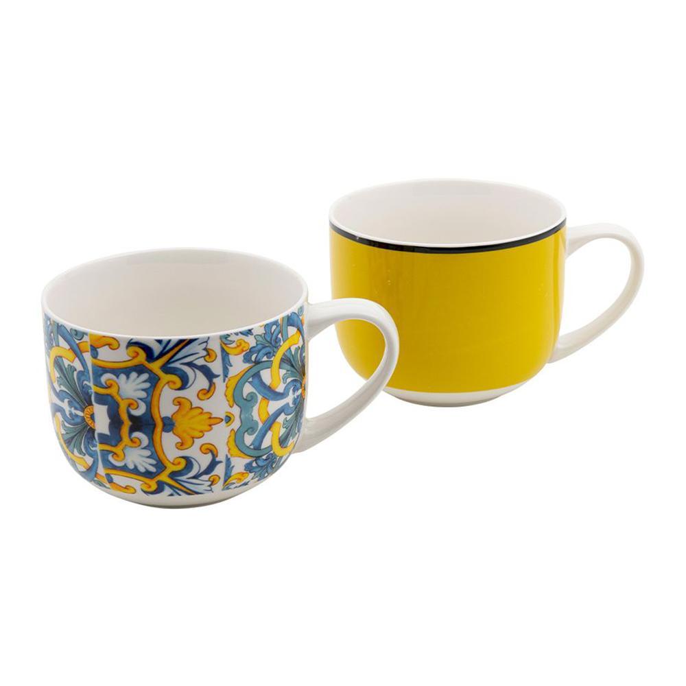 EVVIVA							 							MIBA SET 2 TAZZE COLAZIONE