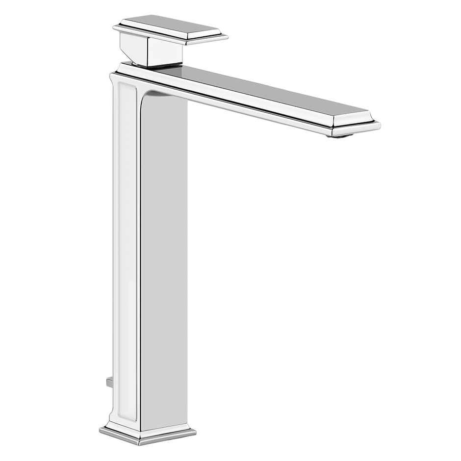 ELEGANZA Miscelatore Lavabo alto con scarico con flessibili di collegamento-46003#030