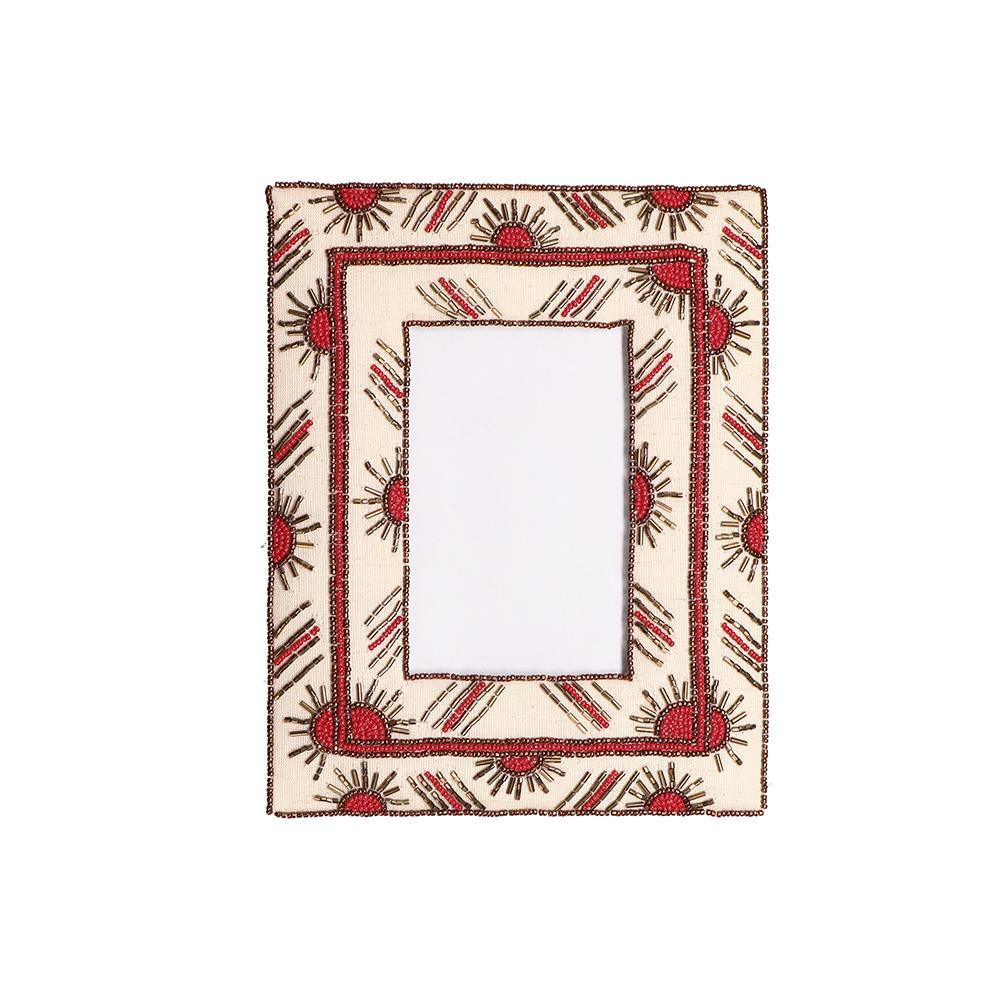 RITUALI DOMESTICI							 							MILLE306PERLINE PORTAFOTO ROSSO