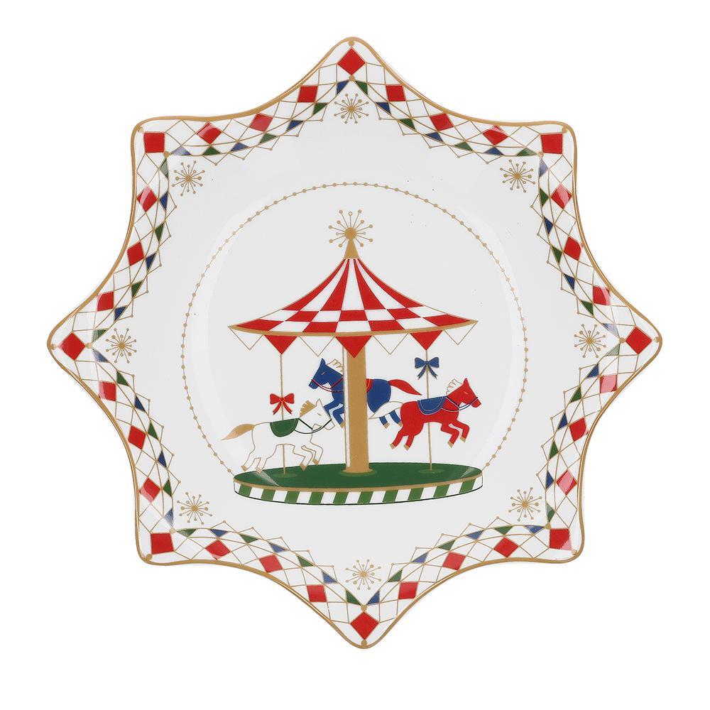 ROSE&TULIPANI XMAS CAROUSEL PIATTO STELLA