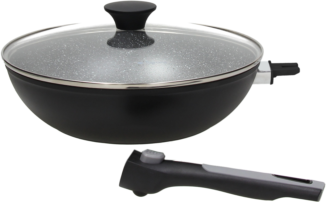 Wok Con Coperchio Cm 28 Space Saving