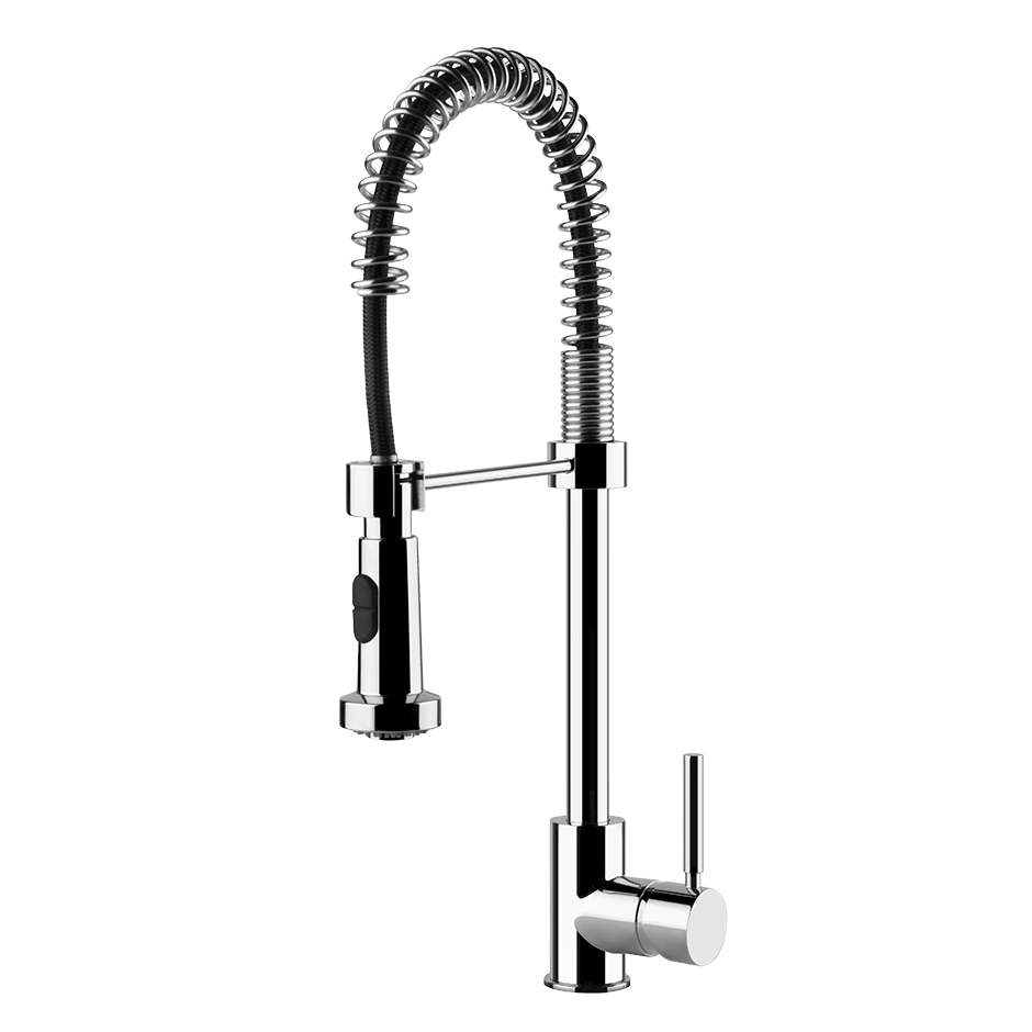 NEUTRON Semi-Pro Miscelatore Monocomando girevole con doccetta doppio getto-50209#031