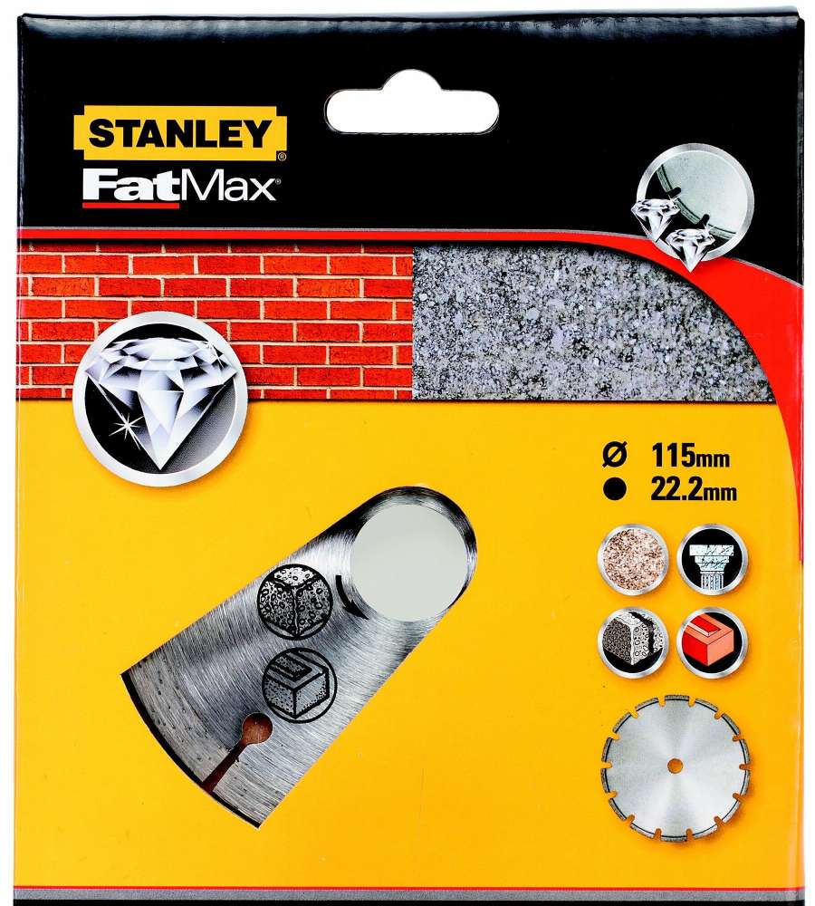 Disco diamantato da taglio diametro 11,5cm Stanley