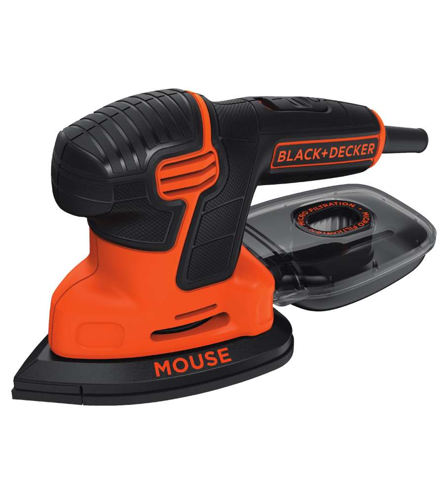 Black+Decker Levigatrice Orbitale Multifunzione 120W - Ideale per Lucidatura e Pulizia