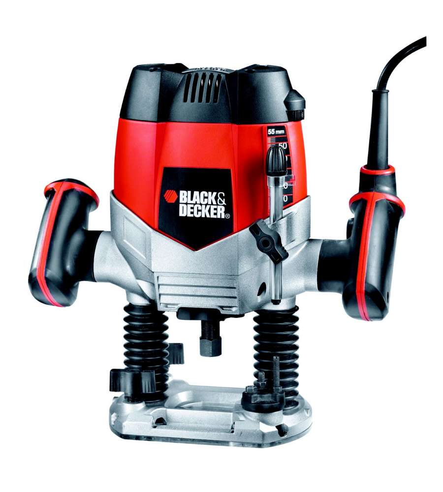 Elettrofresatrice 1200W Velocità Variabile 6 Frese + Valigetta Black+Decker