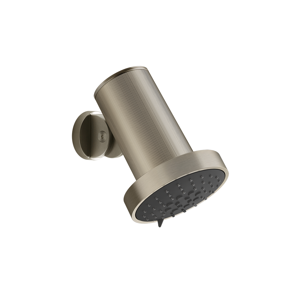 Soffione anticalcare a parete orientabile RIGATO. Funzione PIOGGIA/SPRAY/MASSAGGIO.-57271#726