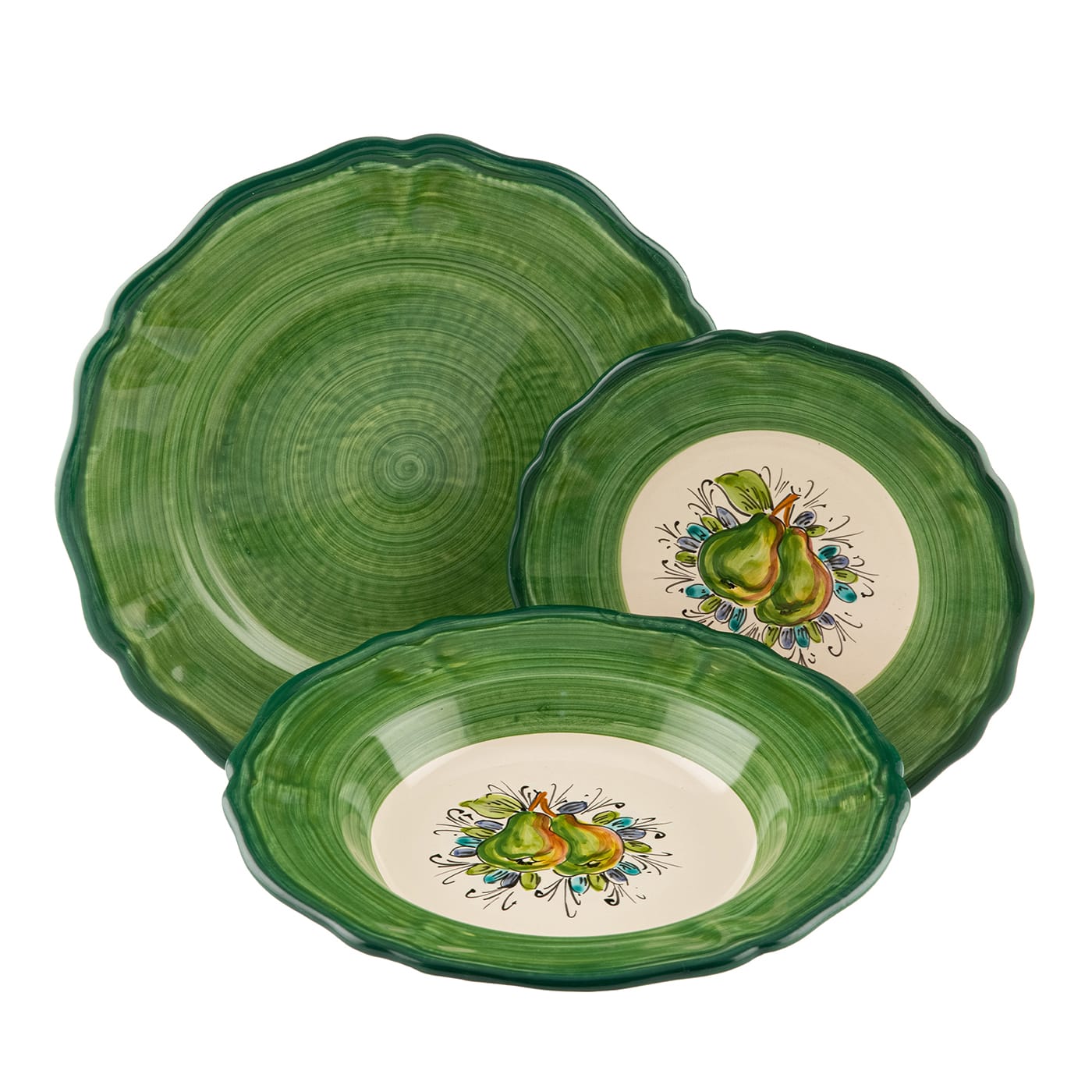 Set da pranzo colore e frutta - Pere