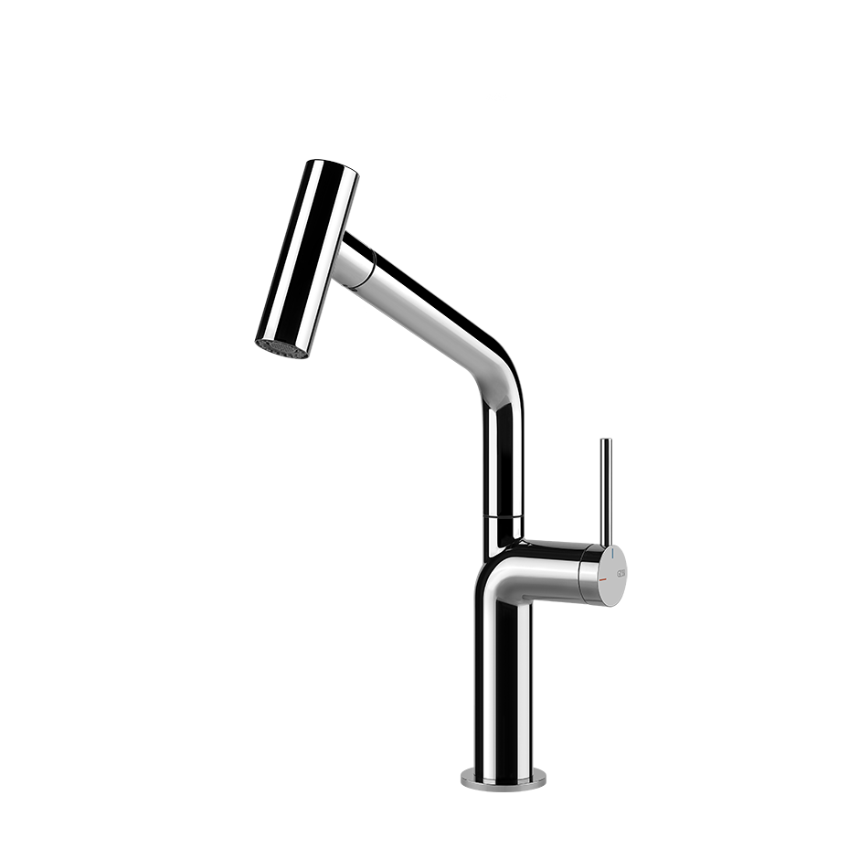 STELO Miscelatore monocomando girevole con doccetta doppio getto-60313#031