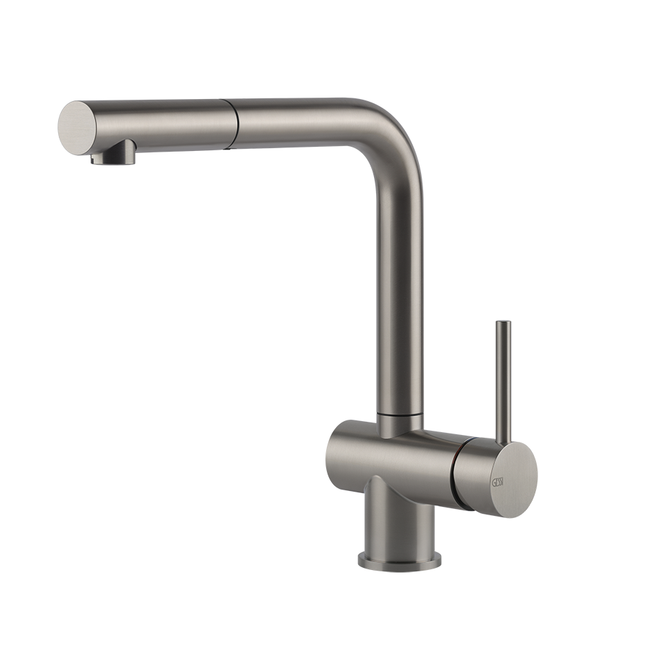 ACCIAIO Miscelatore lavello monocomando con doccetta estraibile monocomando-60598#239