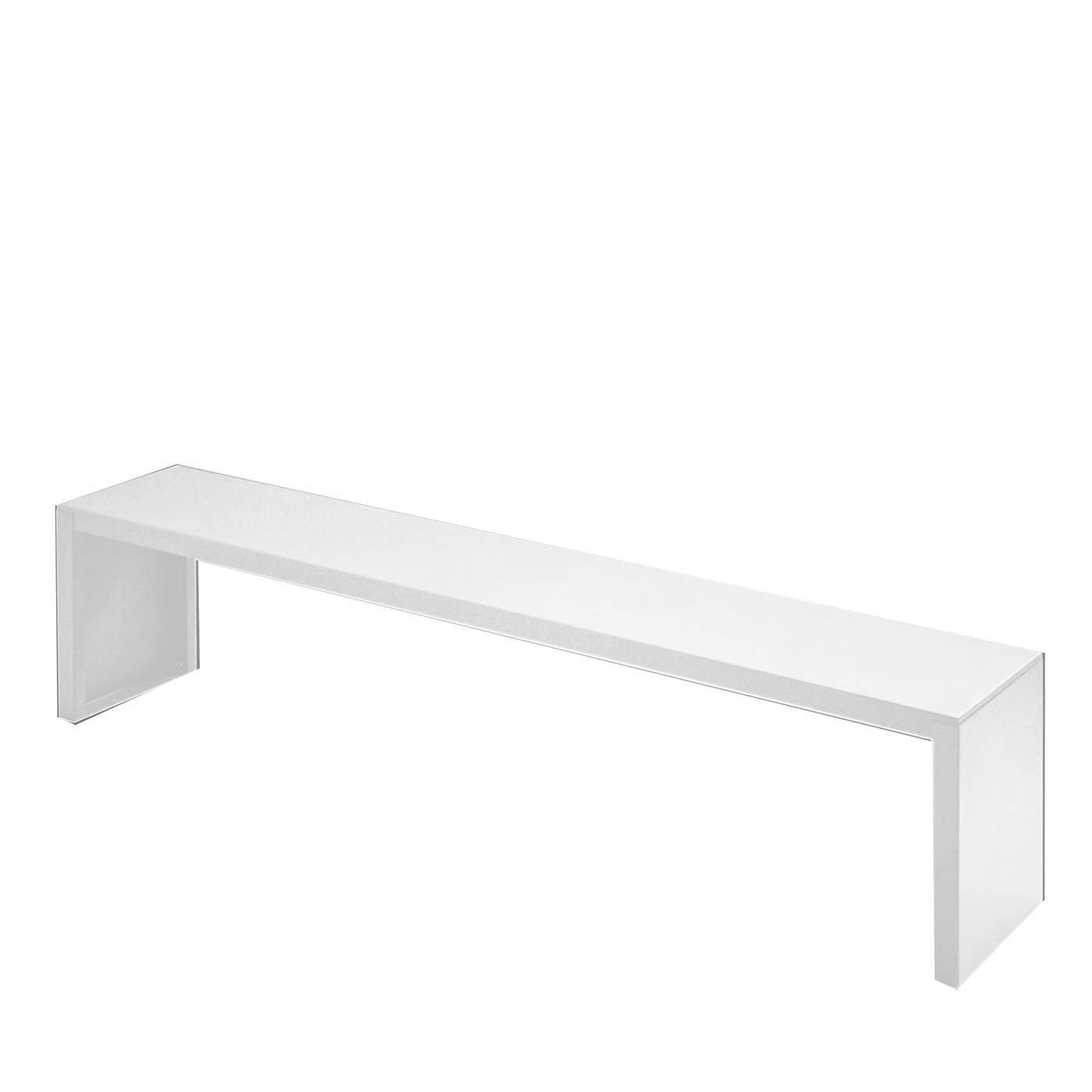 Panchina per esterni Big Irony White di Maurizio Peregalli