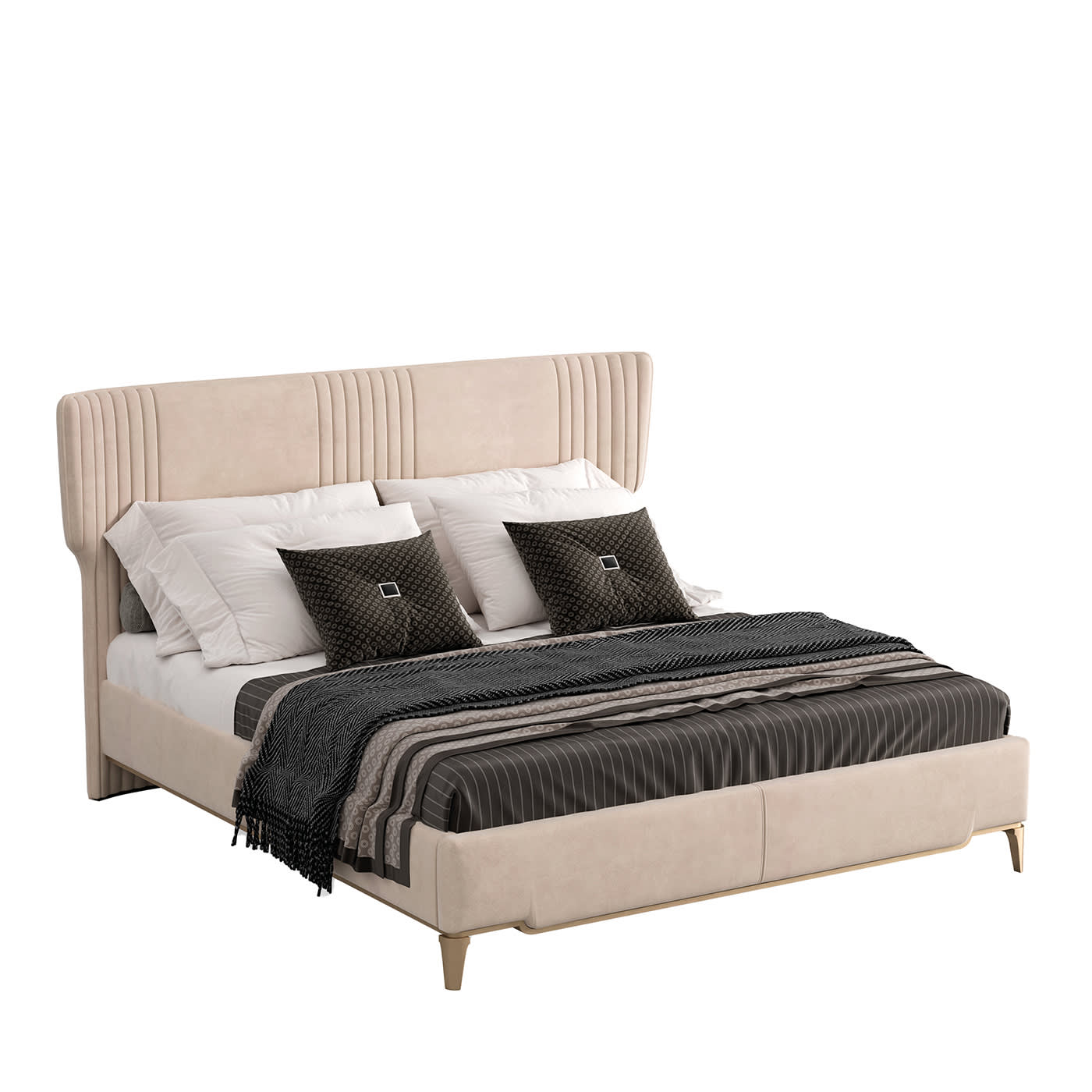 Letto matrimoniale Gattopardo Beige