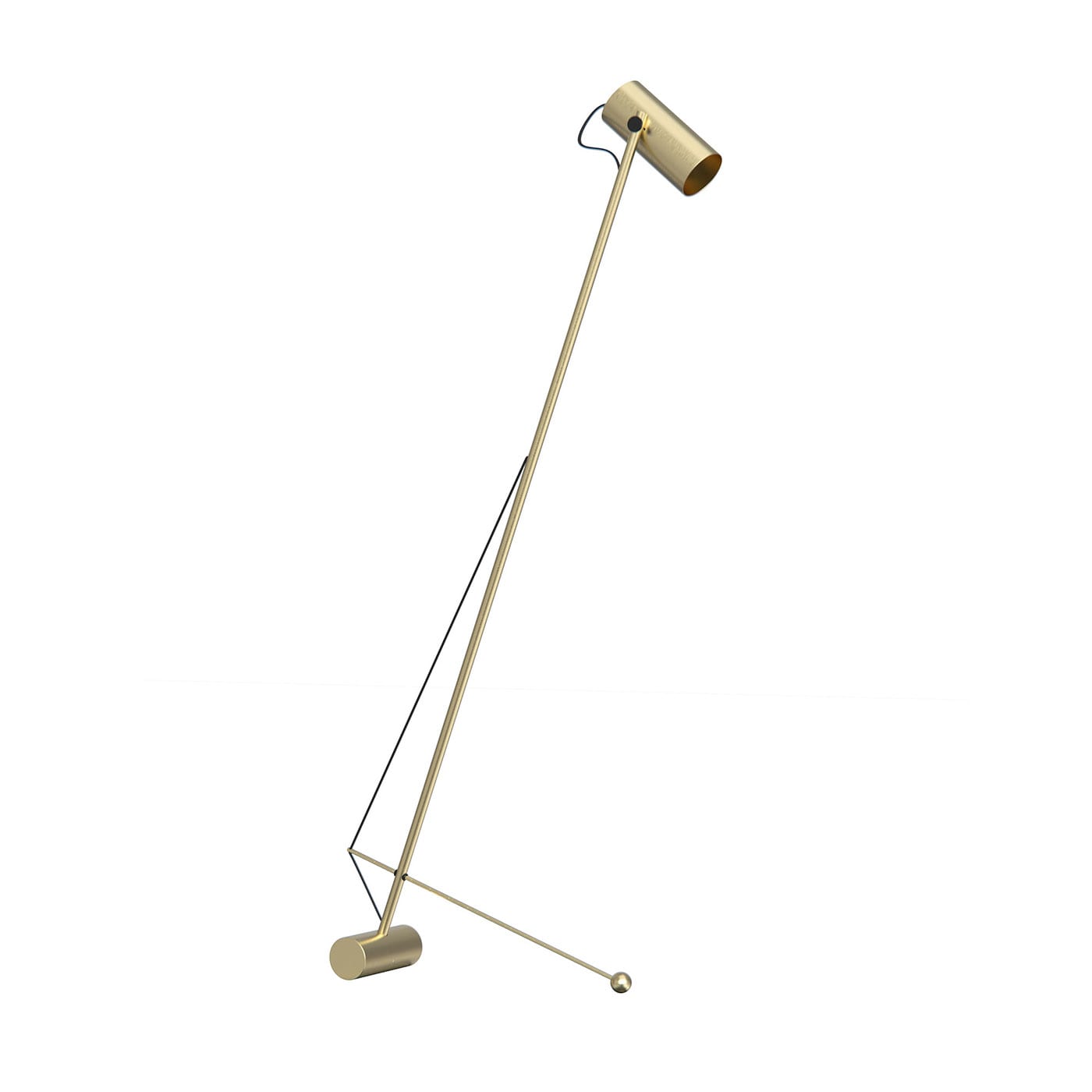 Ed059 Lampada da terra in oro