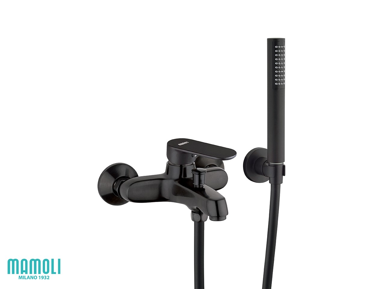 Miscelatore Monocomando Esterno per Vasca Sadler con Accessorio Doccia Nero Opaco-73251