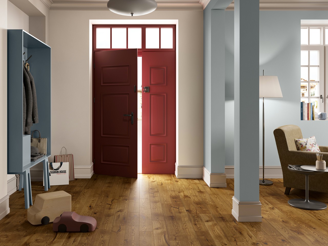 Parquet Rovere Scuro Spazzolato Verniciato - Vermont-73264