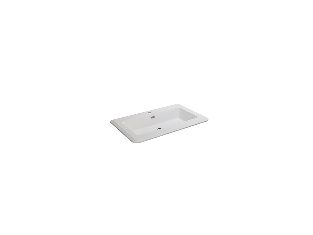 Lavabo in Resina Atlas 95Cm Bianco Opaco-75536