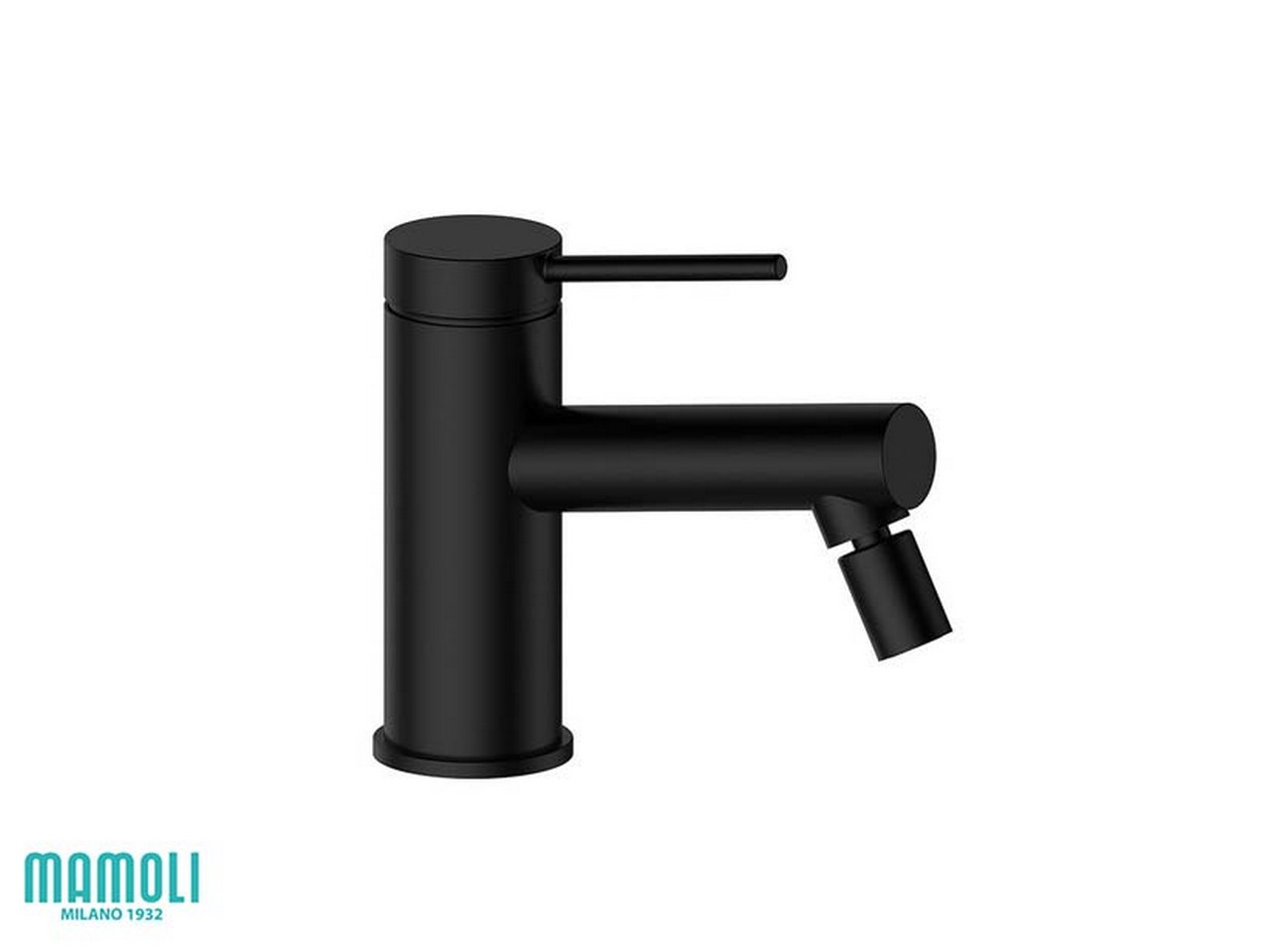 Miscelatore per Bidet Roma in Acciaio Inox AISI304 senza Piletta di Scarico Finitura Nero Opaco-76619