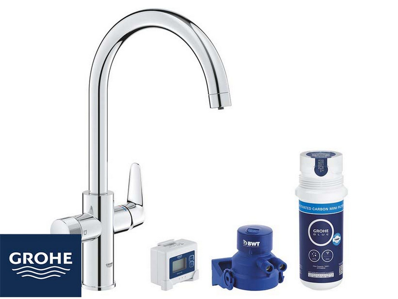 Miscelatore Lavello Grohe® Blue Pure StartCurve con Sistema Filtrante dell’Acqua-79231
