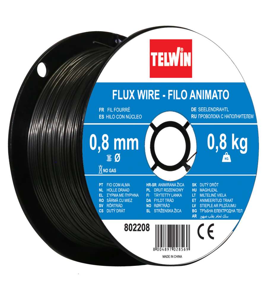 Telwin Filo per Saldatura FLUX - Grigio - 0,8 mm
