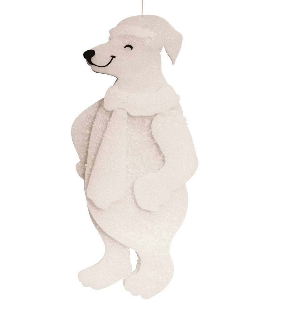 Orso Ovattato Cravatta Glitter 3D cm 60