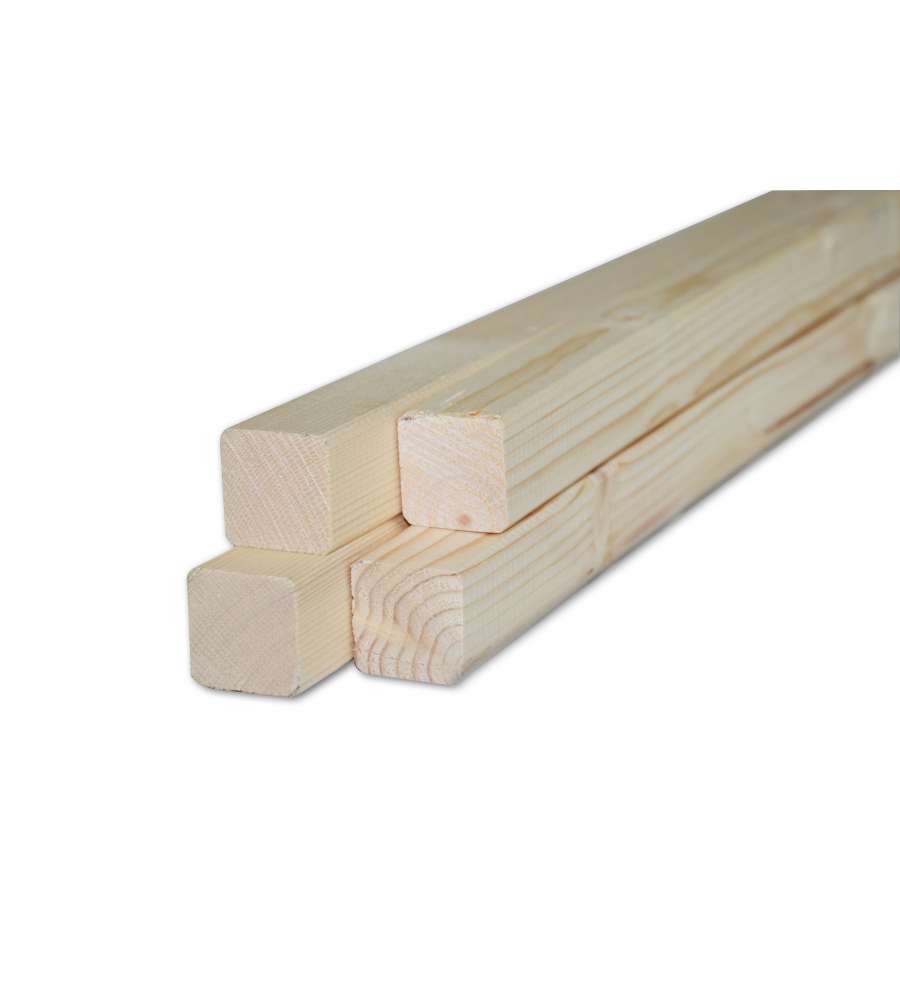 Listello Grezzo in Abete - 30x30x2000 mm