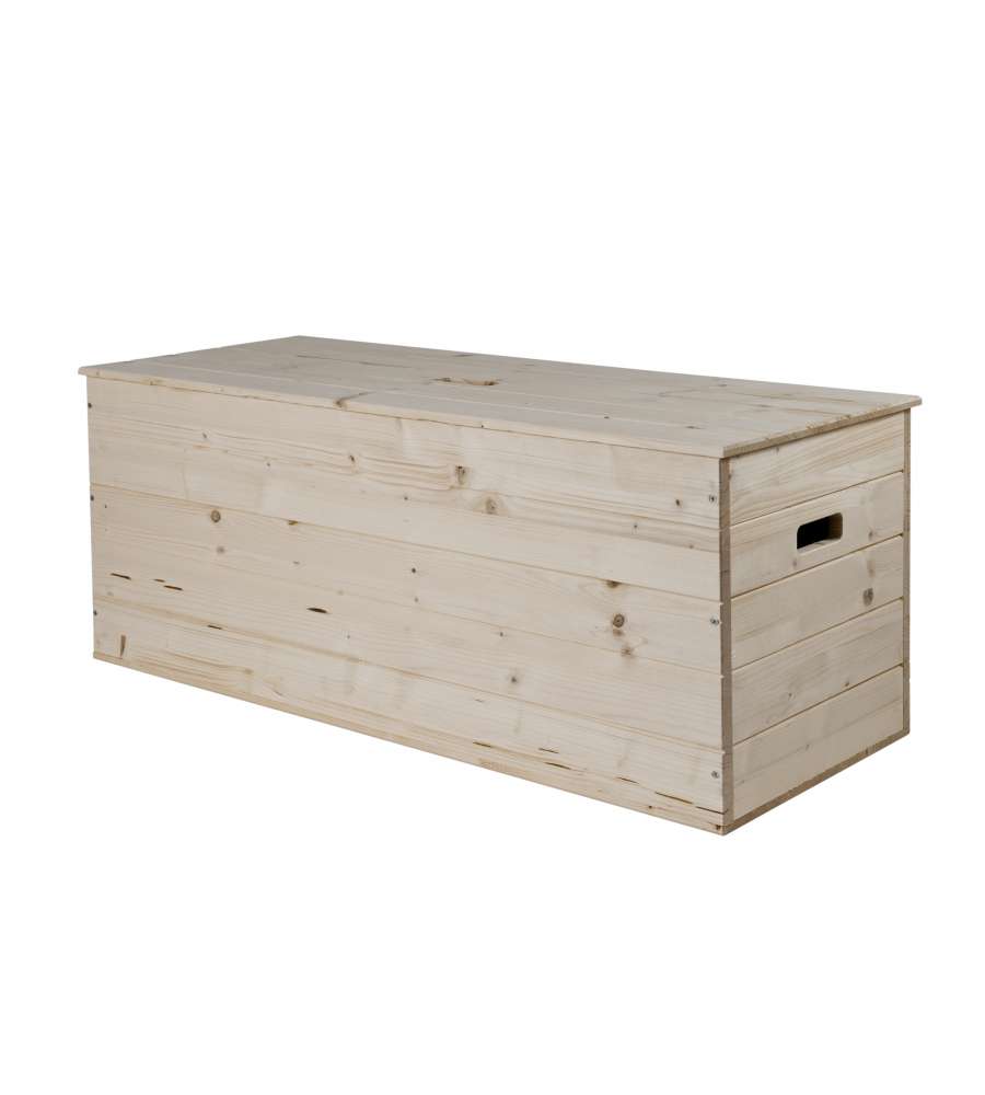 Baule in Legno Pino Grezzo - 100 x 40 x 40 cm