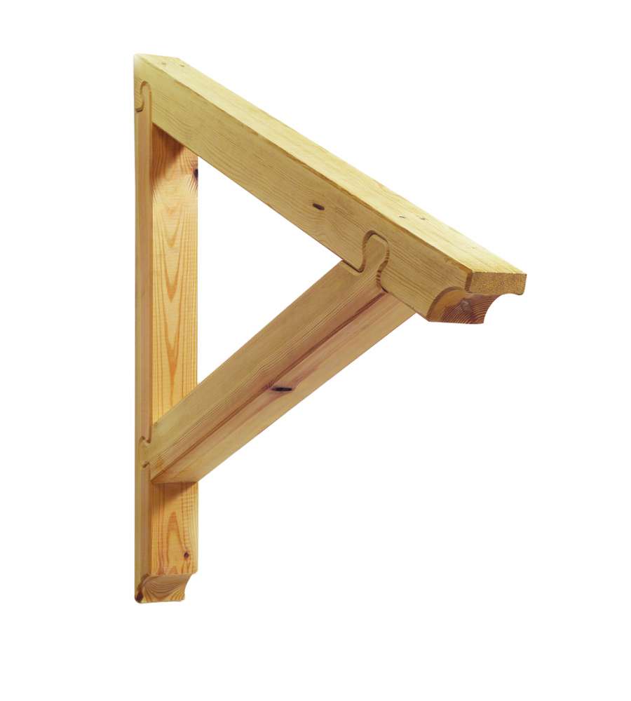 Supporto per Pensilina in Abete Naturale - 110x1020x250 mm
