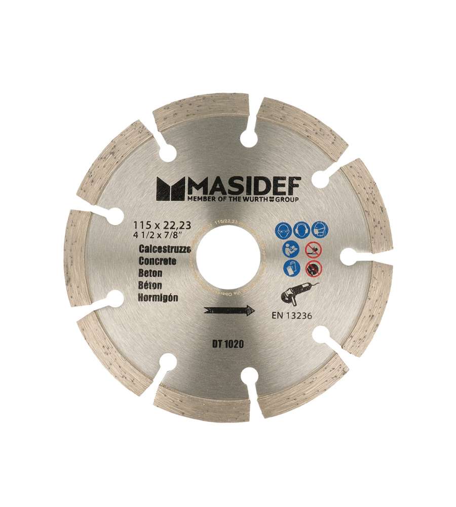 Disco da taglio 115X2,0MM diamantato con corona lama segmentata per calcestruzzo