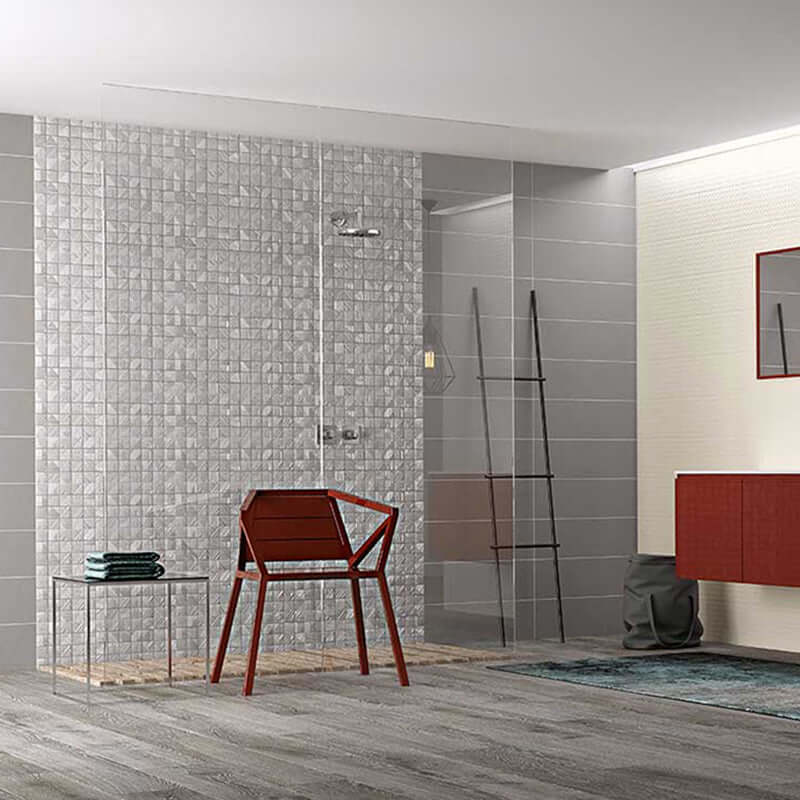 Rivestimento in Ceramica Effetto Resina 20x60 Polvere Lux Smart - Herberia