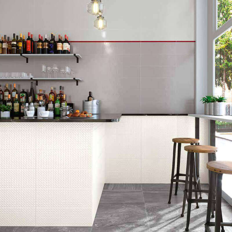 Rivestimento in Ceramica Effetto Resina 20x60 Perla Lux Smart - Herberia