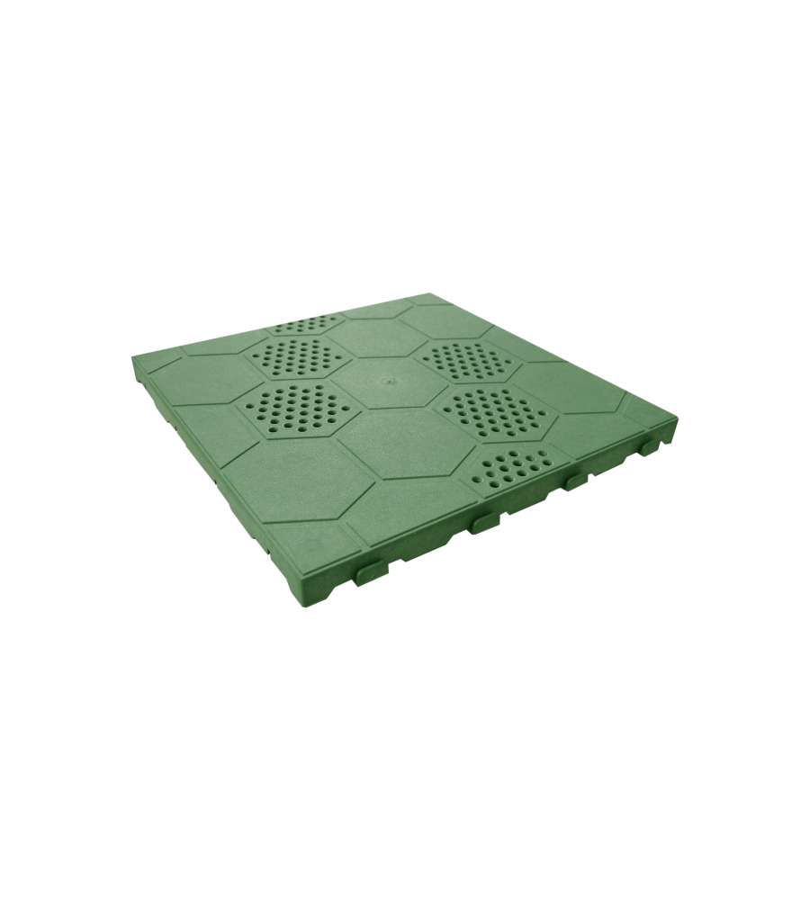 Piastrella Autobloccante Art Plast - Verde - 40x40 cm