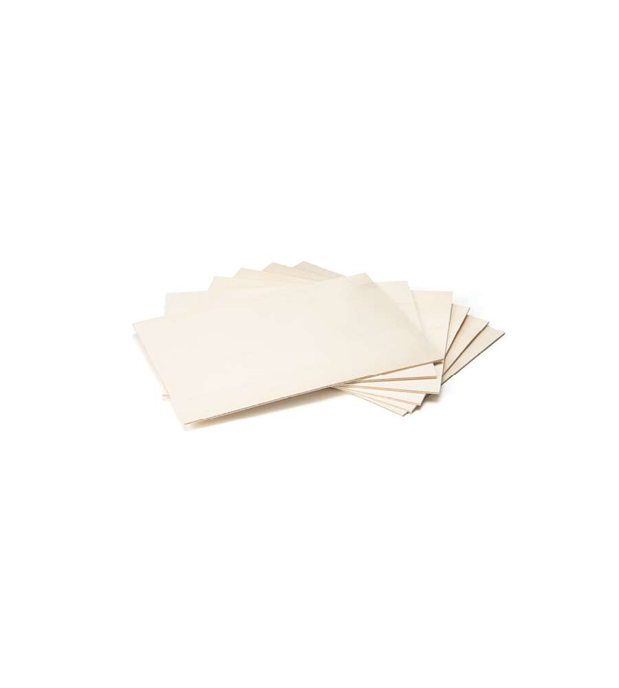 Pioppo Compensato da Traforo - 3x420x297 mm - Pacco da 6 Pz