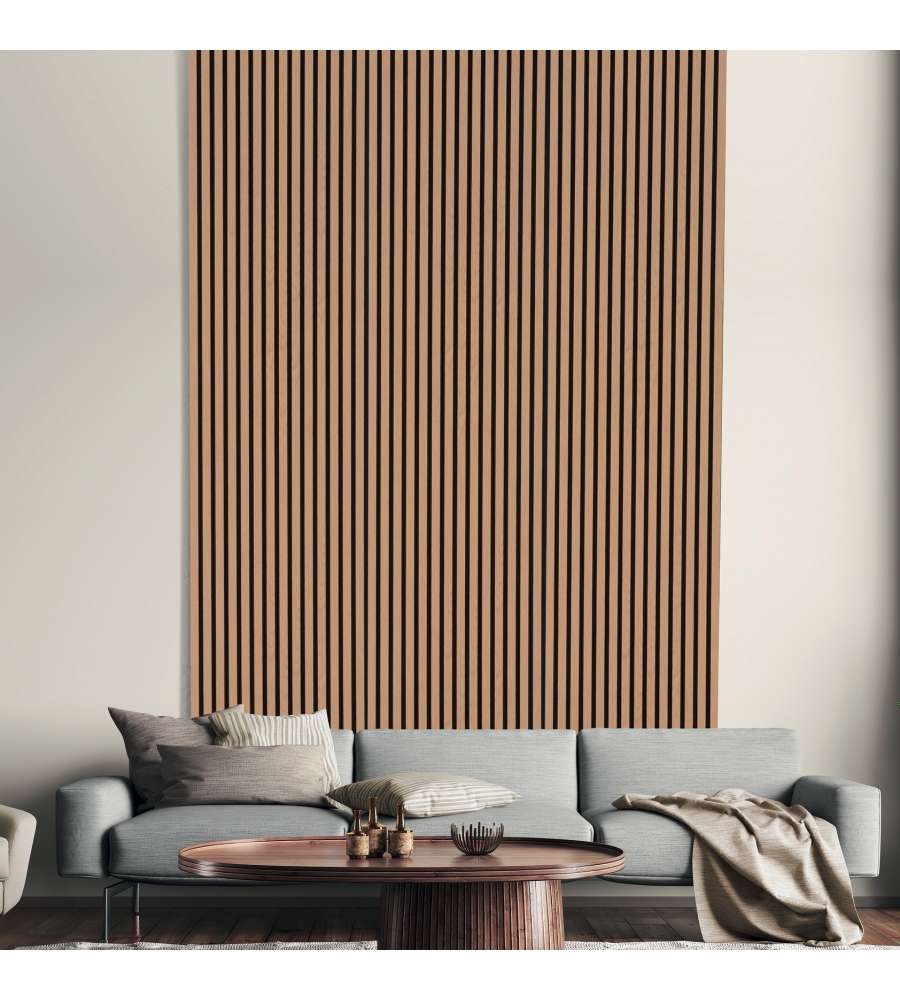 Rivestimento Murale Fonoassorbente Kimono - Rovere - 240x57 cm