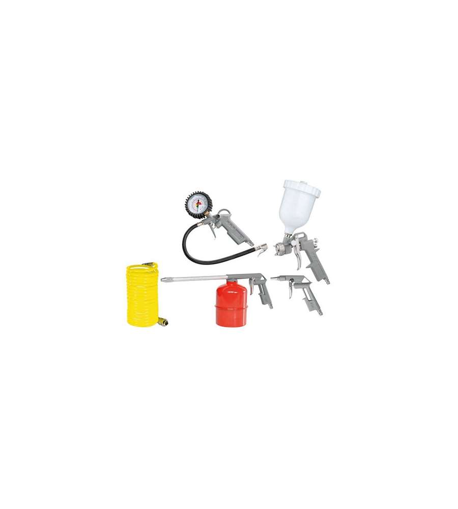 System+ Kit 5 Accessori per Compressore - Include Pistole e Tubo