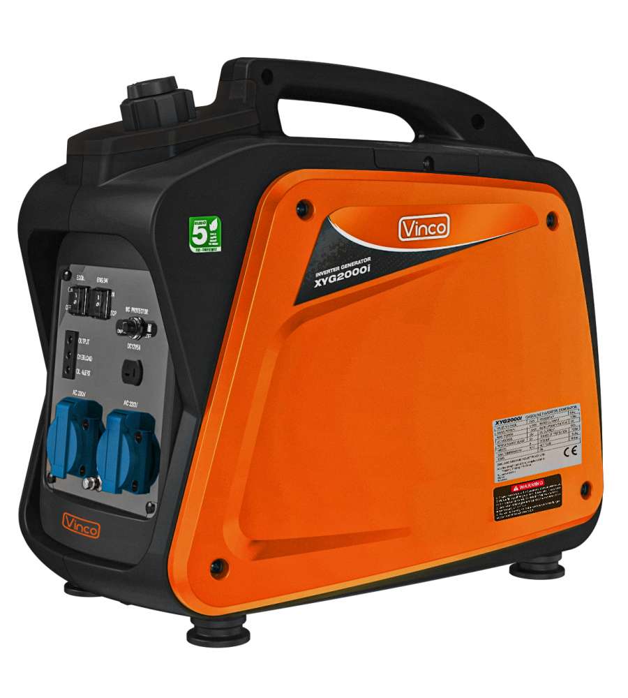Vinco Generatore Inverter 2kW 99cc Silenziato con Avviamento Manuale