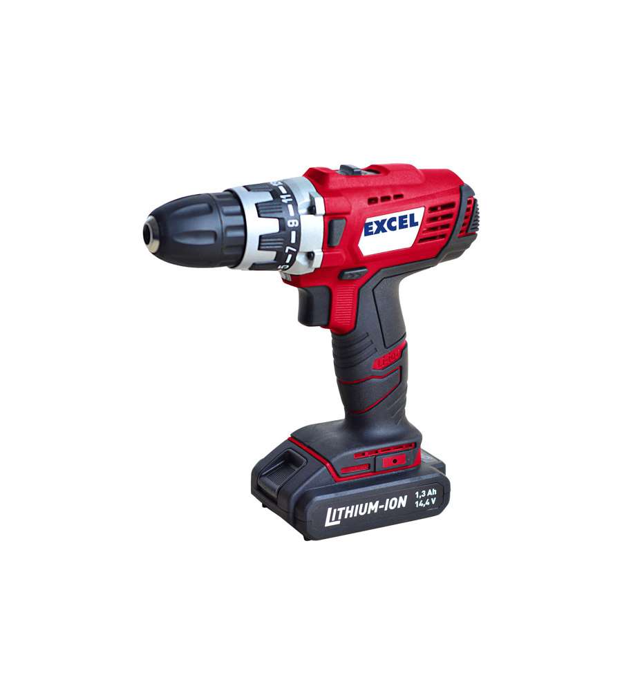 Trapano Batteria 2V V.14,4 Litio TB144 Excel 08817