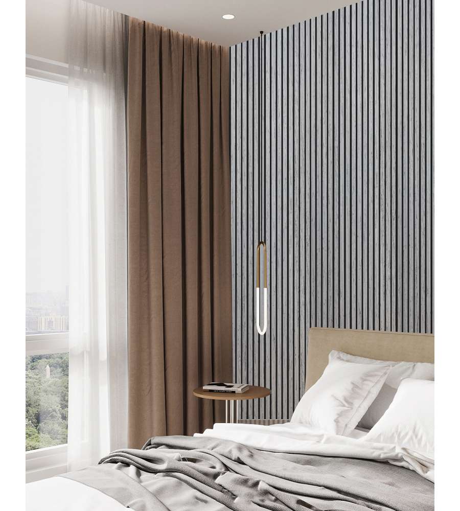 Pannello Fonoassorbente Dr.C - Rovere Grigio Chiaro - 2400x600 mm