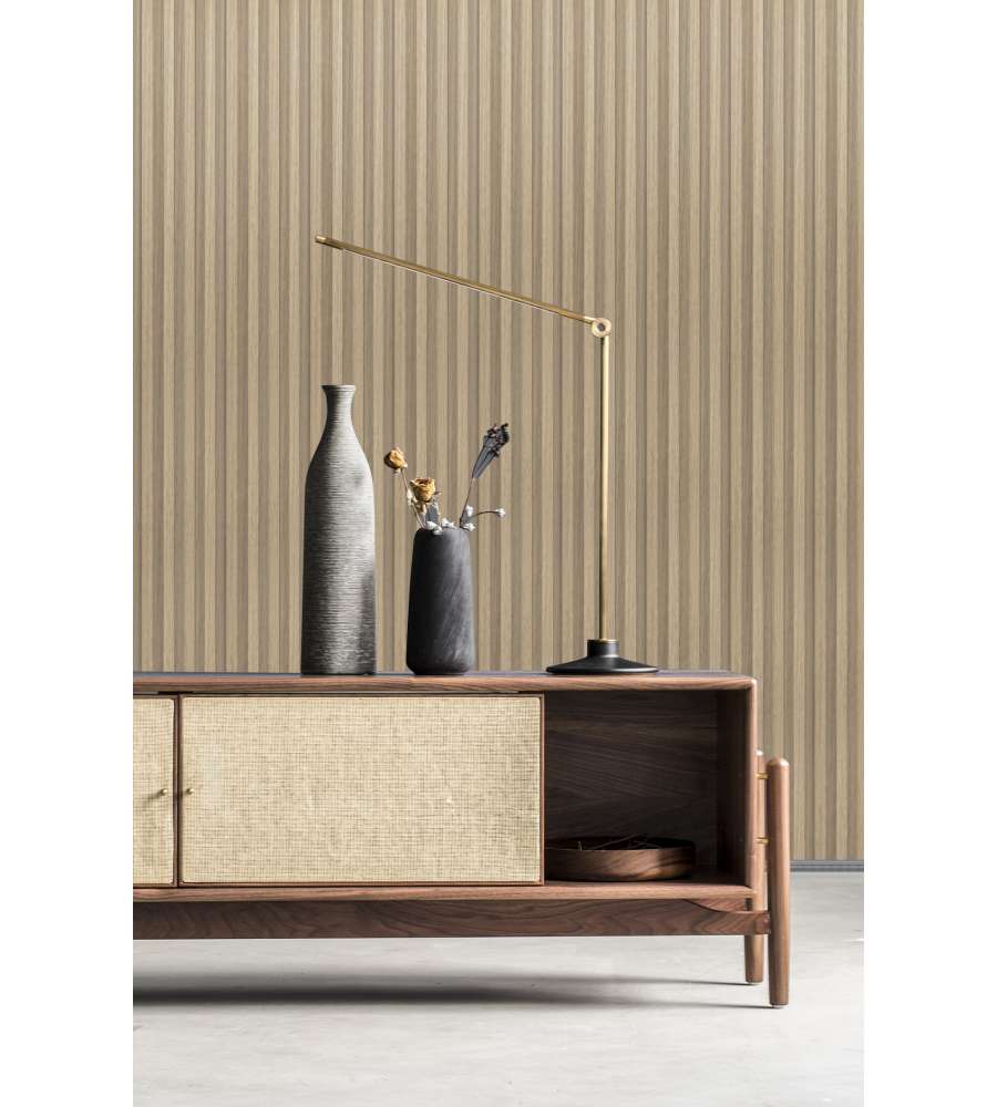 Pannello Decorativo Murale Noce Chiaro - 2900x169x24 mm Montaggio Semplice